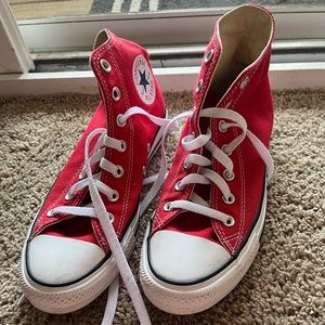 Converse Chuck Taylor All Star high top red sneakers